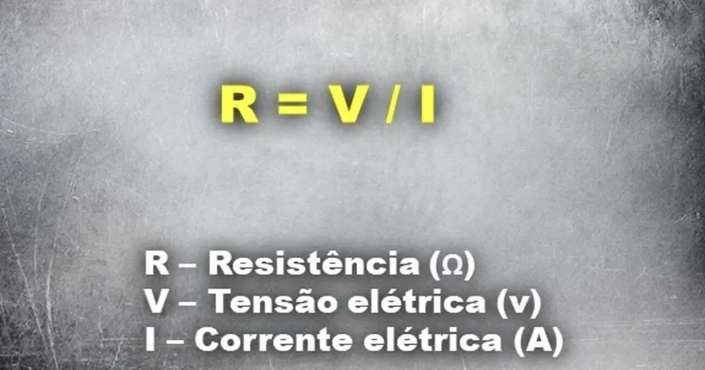 Fórmula da primeira lei de ohm