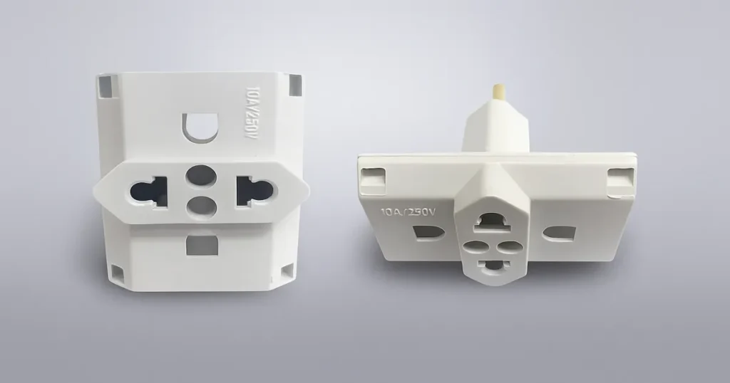 adaptador benjamim para tomada três pinos