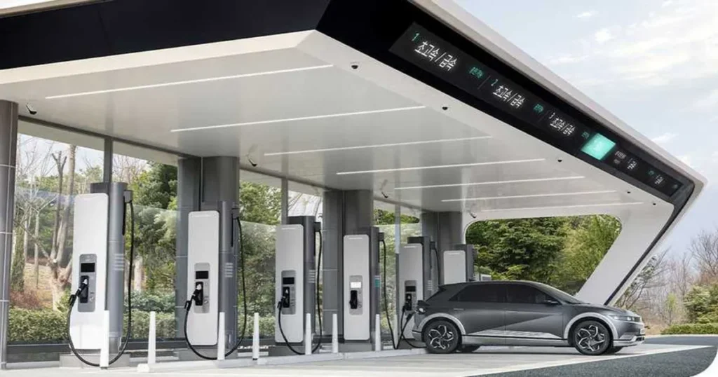 eletroposto para veículos elétricos