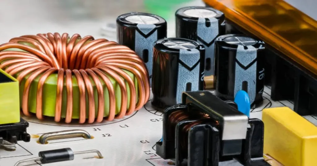 placa de circuito com resistor da Lei de Ohm