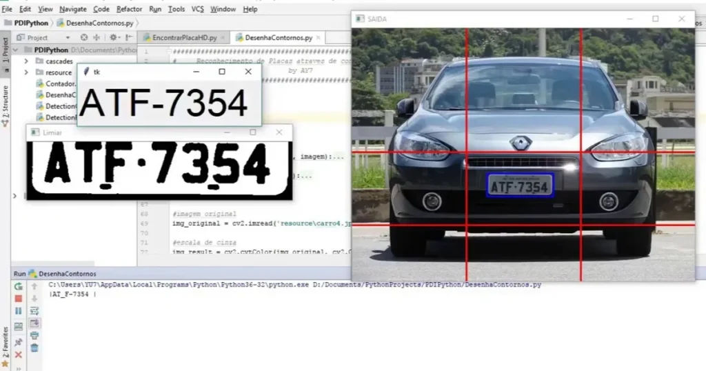 Checagem de placa em portão residencial com câmera e leitor