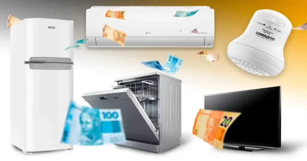 Eletrodomésticos que mais consumem energia e aumentam a conta de luz.